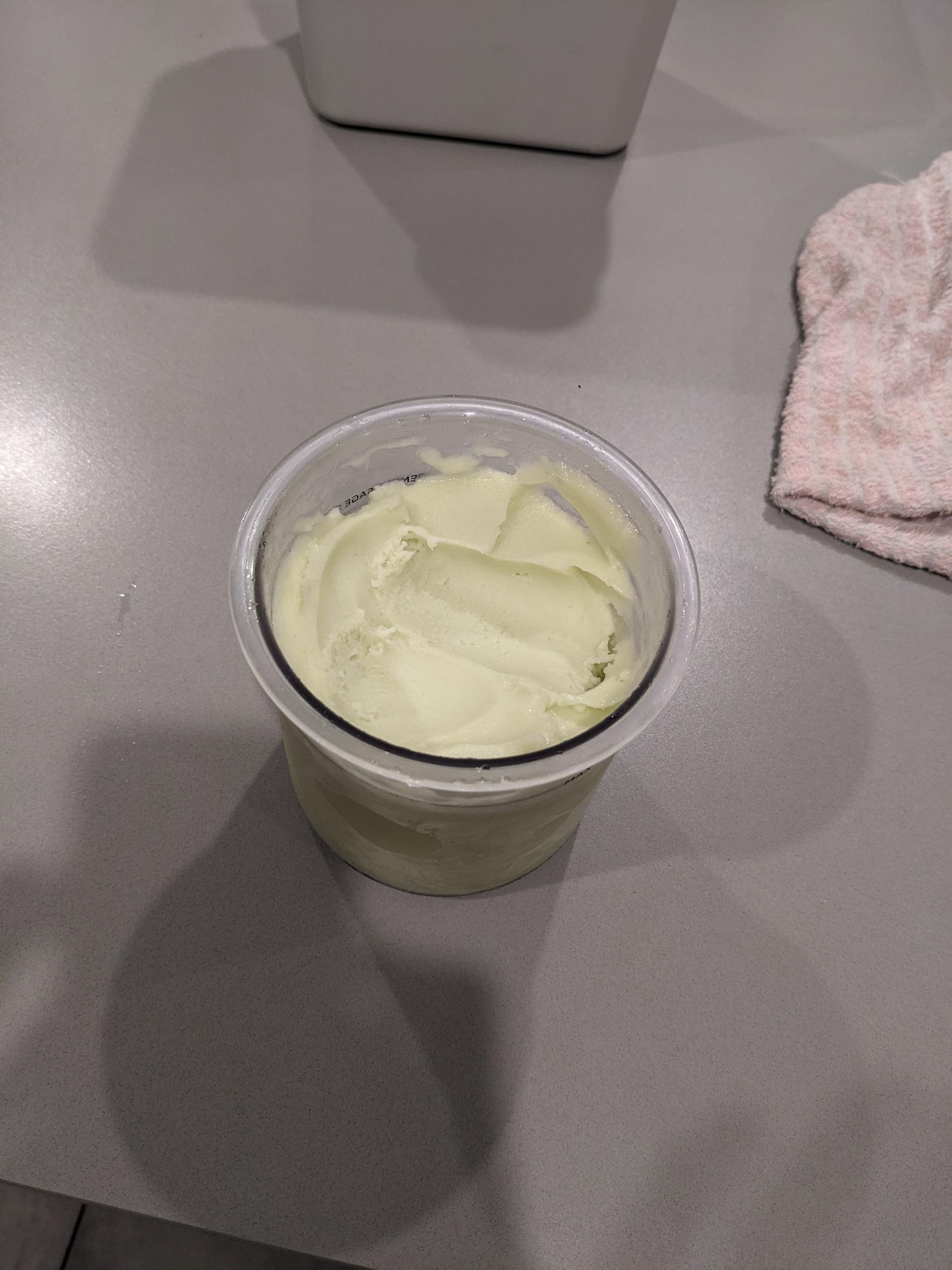 Cold-processed Granny Smith Sorbet