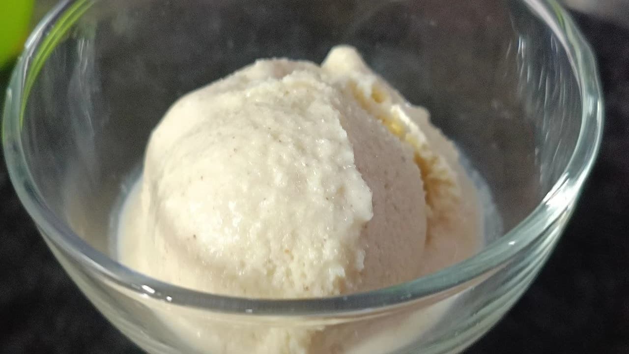 Almond Butter Ice cream (15% Sugar, 10% fat) (Test Batch #3)